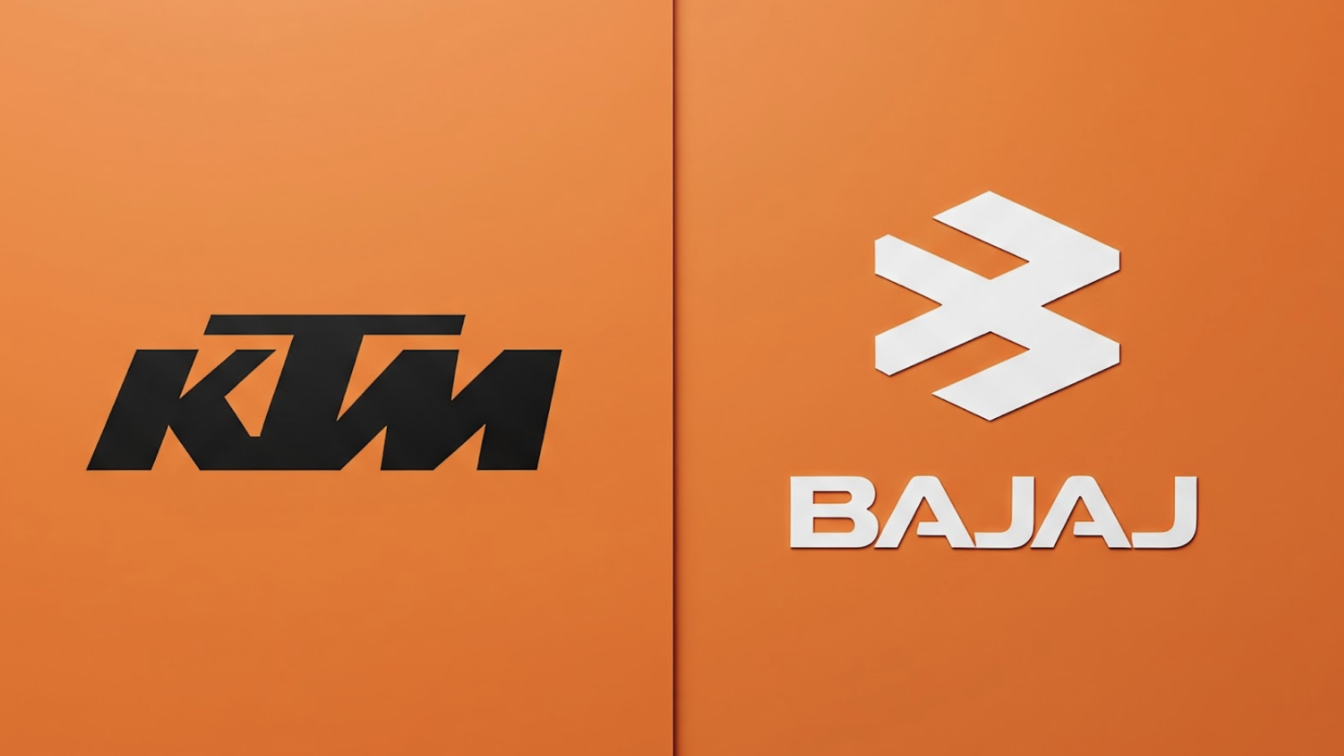 KTM and Bajaj logo